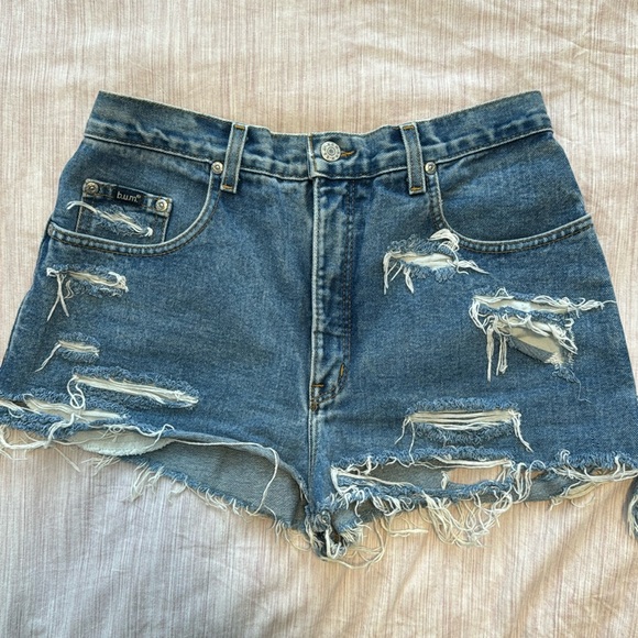 Vintage Pants - Vintage BUM Equipment Distressed Shorts